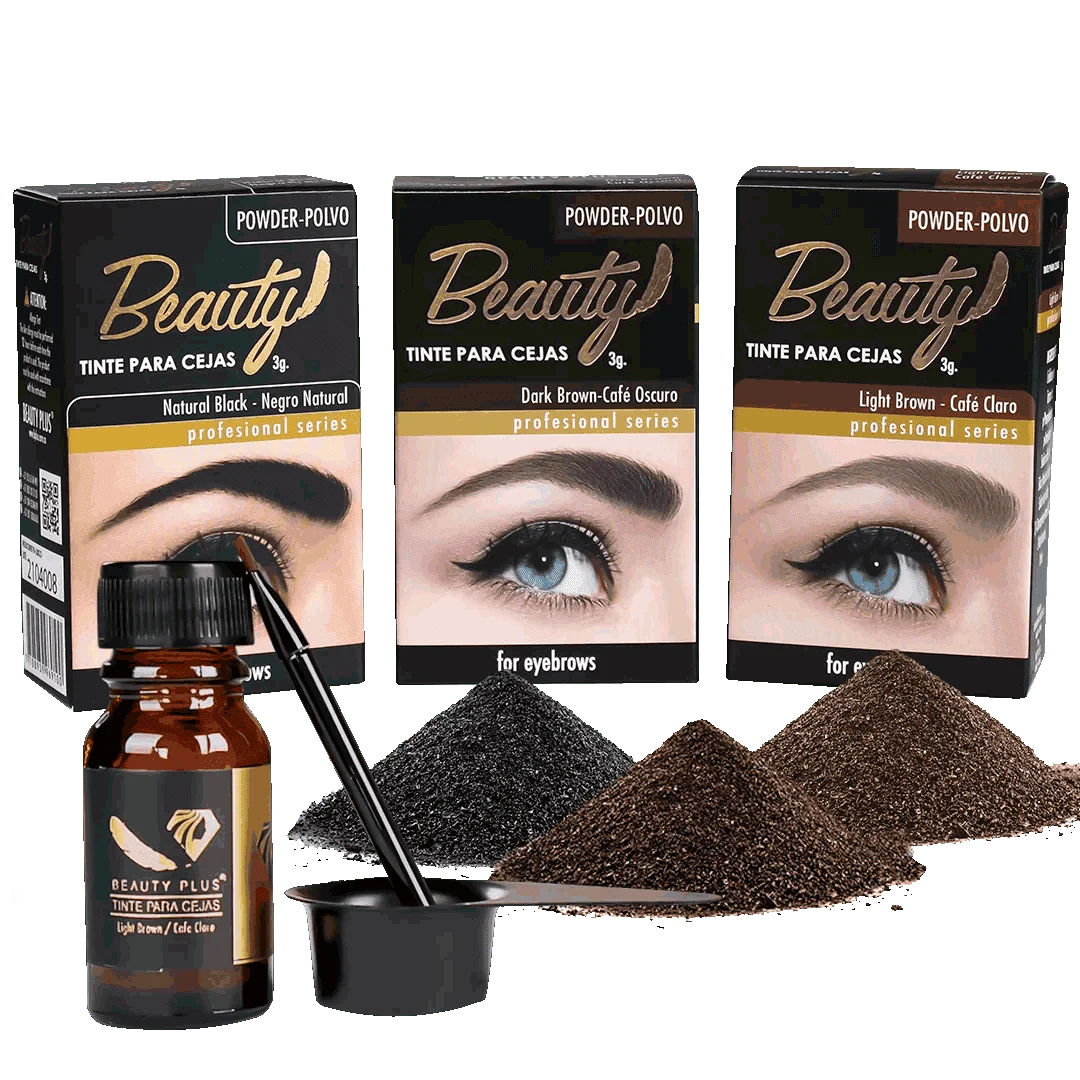 HENNA PARA CEJAS SEMIPERMANENTE ORGANICA BEAUTY PLUS